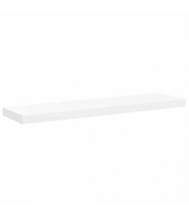 vidaXL Floating Wall Shelf White 90x23,5x3,8 cm MDF