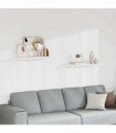 vidaXL Floating Wall Shelves 2 pcs White 90x23,5x3,8 cm MDF