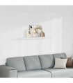 vidaXL Floating Wall Shelf White 120x23,5x3,8 cm MDF