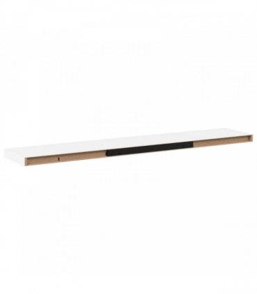 vidaXL Floating Wall Shelf White 120x23,5x3,8 cm MDF
