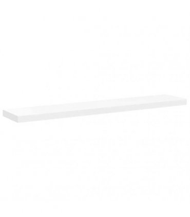 vidaXL Floating Wall Shelf White 120x23,5x3,8 cm MDF