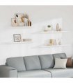 vidaXL Floating Wall Shelves 4 pcs White 120x23,5x3,8 cm MDF