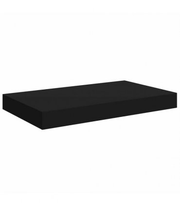 vidaXL Floating Wall Shelf Black 40x23.5x3.8 cm MDF