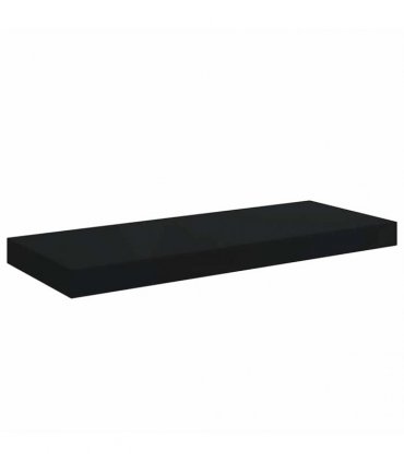 vidaXL Floating Wall Shelf Black 60x23,5x3,8 cm MDF
