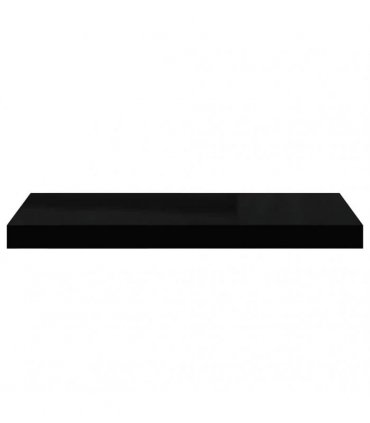 vidaXL Floating Wall Shelf Black 60x23,5x3,8 cm MDF