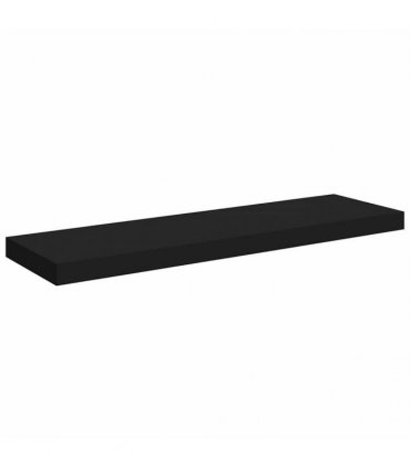 vidaXL Floating Wall Shelf Black 80x23,5x3,8 cm MDF