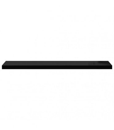 vidaXL Floating Wall Shelves 4 pcs Black 120x23,5x3,8 cm MDF