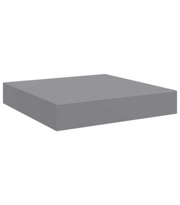 vidaXL Floating Wall Shelves 4 pcs Grey 23x23,5x3,8 cm MDF