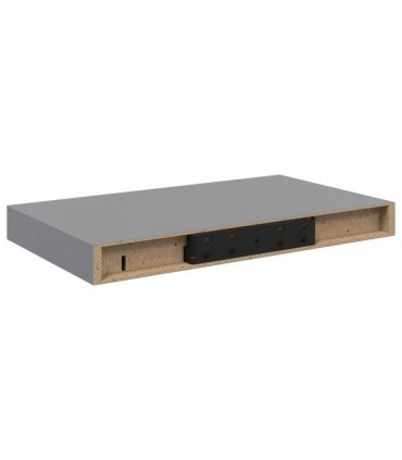vidaXL Floating Wall Shelves 4 pcs Grey 40x23.5x3.8 cm MDF