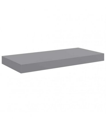 vidaXL Floating Wall Shelves 2 pcs Grey 50x23.5x3.8 cm MDF