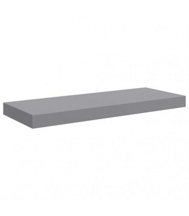 vidaXL Floating Wall Shelves 2 pcs Grey 60x23,5x3,8 cm MDF