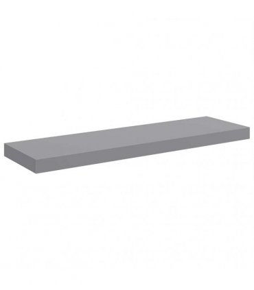 vidaXL Floating Wall Shelf Grey 80x23,5x3,8 cm MDF