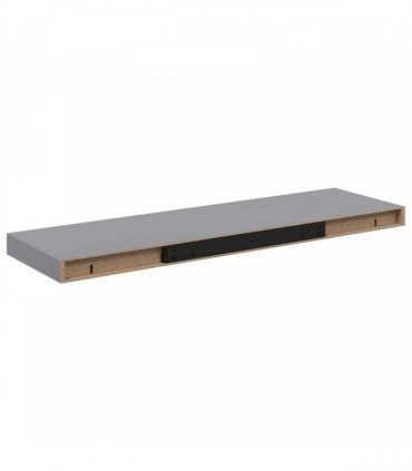 vidaXL Floating Wall Shelves 4 pcs Grey 80x23,5x3,8 cm MDF