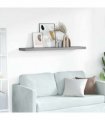 vidaXL Floating Wall Shelf Grey 120x23,5x3,8 cm MDF