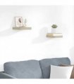 vidaXL Floating Wall Shelves 2 pcs Oak 23x23,5x3,8 cm MDF