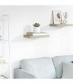 vidaXL Floating Wall Shelf Oak 40x23.5x3.8 cm MDF