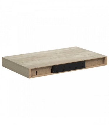 vidaXL Floating Wall Shelves 2 pcs Oak 40x23.5x3.8 cm MDF