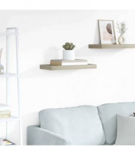 vidaXL Floating Wall Shelf Oak 50x23.5x3.8 cm MDF