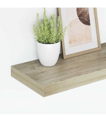 vidaXL Floating Wall Shelves 2 pcs Oak 50x23.5x3.8 cm MDF