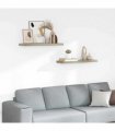 vidaXL Floating Wall Shelves 2 pcs Oak 80x23,5x3,8 cm MDF