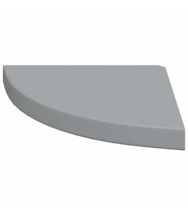 vidaXL Floating Corner Shelves 2 pcs Grey 35x35x3,8 cm MDF