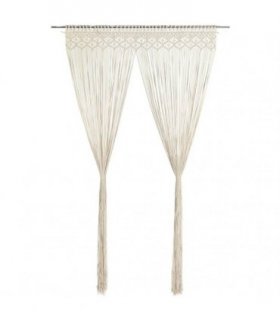 vidaXL Macrame Curtain 140x240 cm Cotton