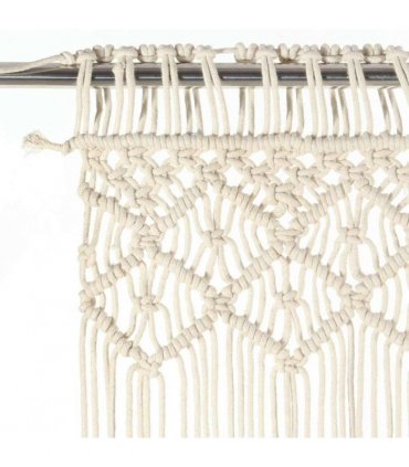 vidaXL Macrame Curtain 140x240 cm Cotton