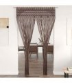 vidaXL Macrame Curtain Taupe 140x240 cm Cotton