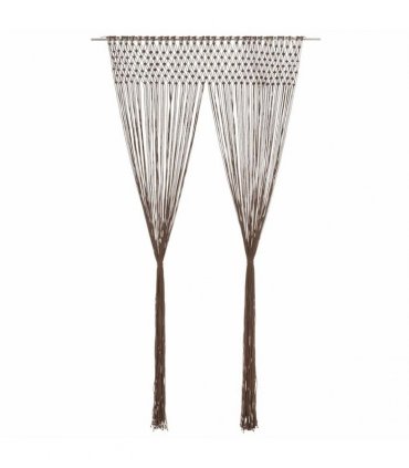 vidaXL Macrame Curtain Taupe 140x240 cm Cotton