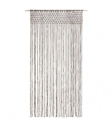 vidaXL Macrame Curtain Taupe 140x240 cm Cotton