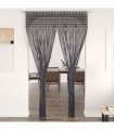 vidaXL Macrame Curtain Anthracite 140x240 cm Cotton