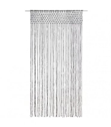 vidaXL Macrame Curtain Anthracite 140x240 cm Cotton