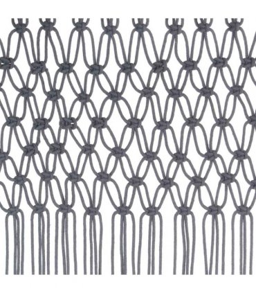 vidaXL Macrame Curtain Anthracite 140x240 cm Cotton