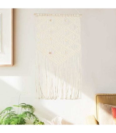 vidaXL Macrame Wall Hanger 40x80 cm Cotton
