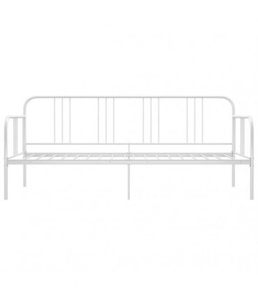 vidaXL Sofa Bed Frame without Mattress White Metal 90x200 cm