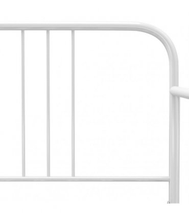 vidaXL Sofa Bed Frame without Mattress White Metal 90x200 cm