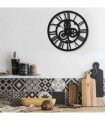 vidaXL Wall Clock Black 30 cm Acrylic