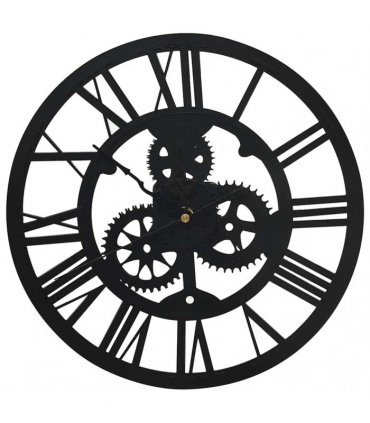 vidaXL Wall Clock Black 30 cm Acrylic
