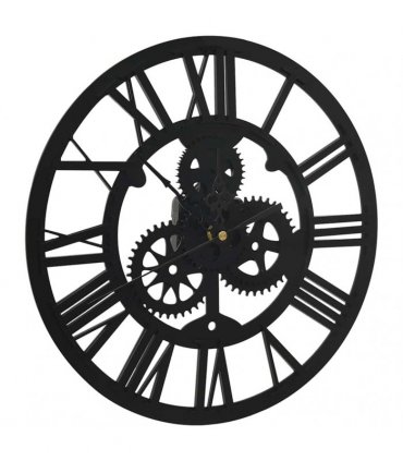 vidaXL Wall Clock Black 30 cm Acrylic