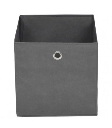 vidaXL Storage Boxes 10 pcs Non-woven Fabric 28x28x28 cm Grey