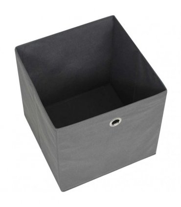 vidaXL Storage Boxes 10 pcs Non-woven Fabric 28x28x28 cm Grey