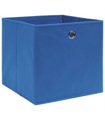 vidaXL Storage Boxes 4 pcs Non-woven Fabric 28x28x28 cm Blue