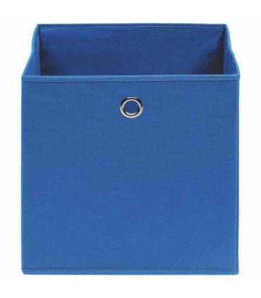 vidaXL Storage Boxes 4 pcs Non-woven Fabric 28x28x28 cm Blue