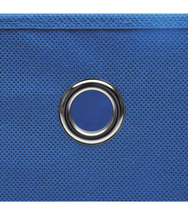 vidaXL Storage Boxes 4 pcs Non-woven Fabric 28x28x28 cm Blue