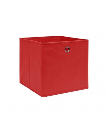 vidaXL Storage Boxes 4 pcs Non-woven Fabric 28x28x28 cm Red