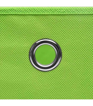 vidaXL Storage Boxes 10 pcs Non-woven Fabric 28x28x28 cm Green