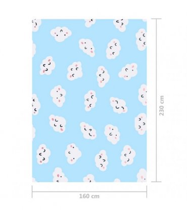 vidaXL Printed Rug Multicolour 160x230 cm Fabric