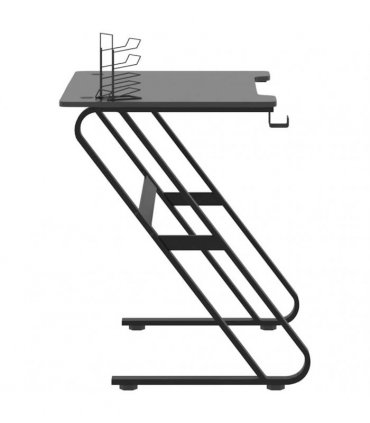 vidaXL Gaming Desk with ZZ Shape Legs Black 90x60x75 cm