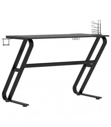 vidaXL Gaming Desk with ZZ Shape Legs Black 110x60x75 cm