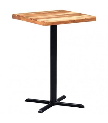 vidaXL Bistro Table Leg Black 76x76x107 cm Cast Iron
